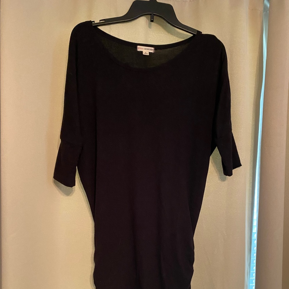Black fitted dress